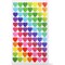3024-Count Mini Colorful Heart Stickers, 36 Sheets for Valentine's Day, 0.59 inches